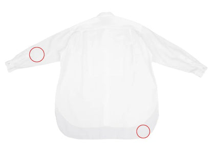 Y's for men Fly Front Cotton Long Sleeve Shirt White Size L