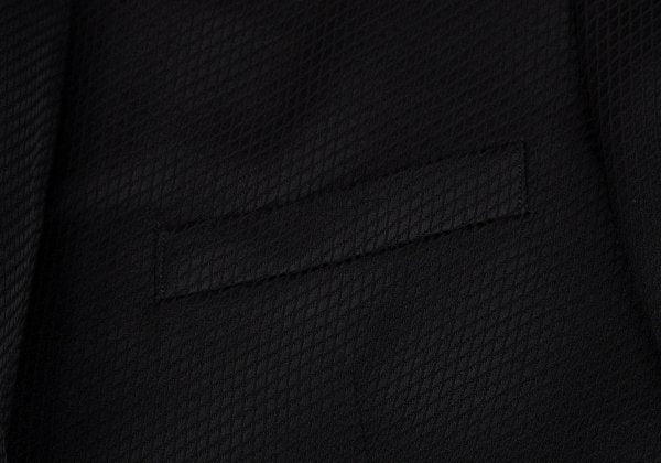 EMPORIO ARMANI Black Peaked Lapel Wool Blend Jacket Size 52
