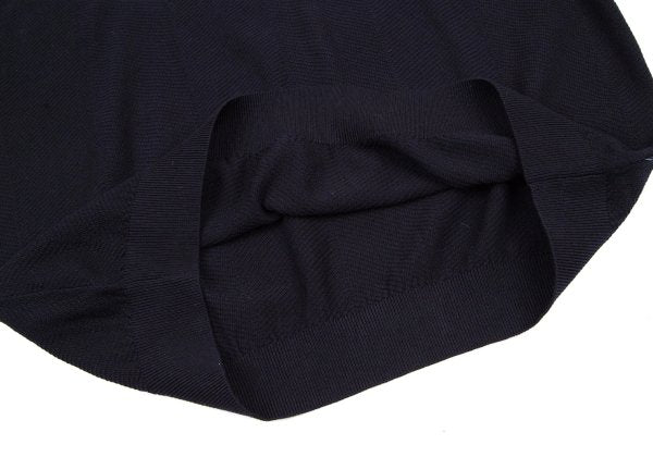 EMPORIO ARMANI Navy Wide Herringbone Knit Sweater Size XXL