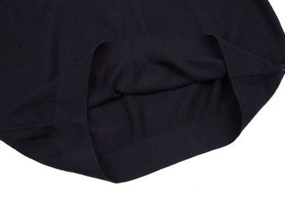 EMPORIO ARMANI Navy Wide Herringbone Knit Sweater Size XXL