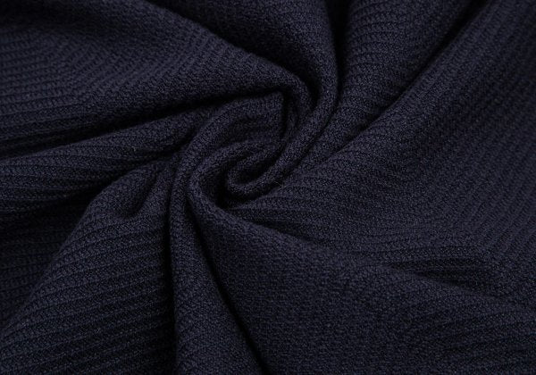 EMPORIO ARMANI Navy Wide Herringbone Knit Sweater Size XXL