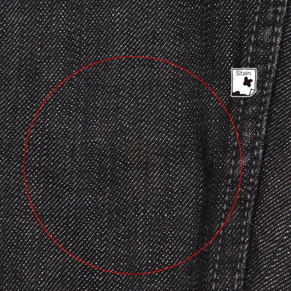 DOLCE&GABBANA Leather Plate Denim Jeans Black Size 33