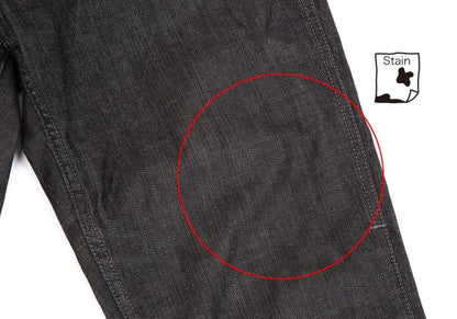 DOLCE&GABBANA Leather Plate Denim Jeans Black Size 33