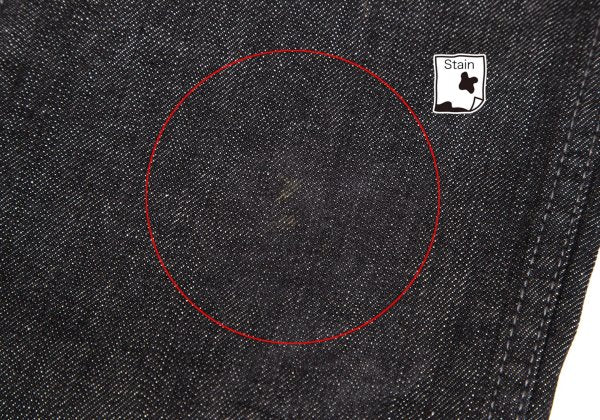 DOLCE&GABBANA Leather Plate Denim Jeans Black Size 33