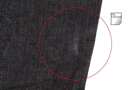 DOLCE&GABBANA Leather Plate Denim Jeans Black Size 33