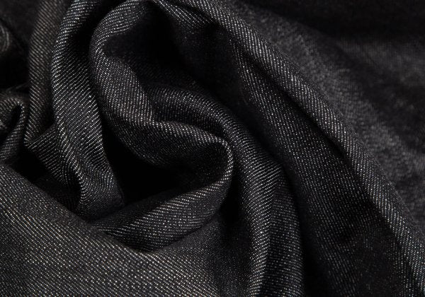 DOLCE&GABBANA Leather Plate Denim Jeans Black Size 33