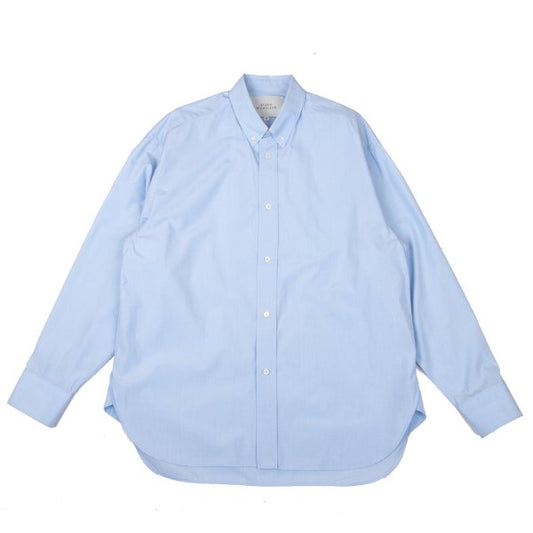 STUDIO NICHOLSON Cotton Button Down Shirt Light Blue Size M
