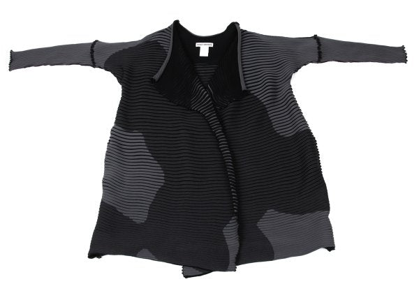 ISSEY MIYAKE MEANDER KNIT 21AW Buttonless & Gray Size 2