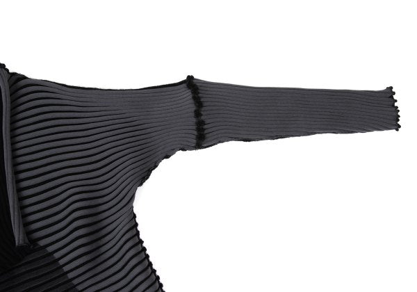 ISSEY MIYAKE MEANDER KNIT 21AW Buttonless & Gray Size 2