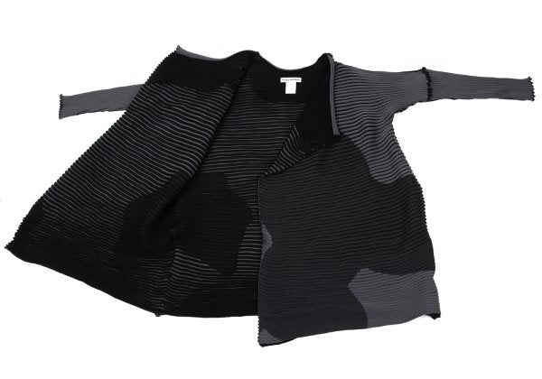 ISSEY MIYAKE MEANDER KNIT 21AW Buttonless & Gray Size 2
