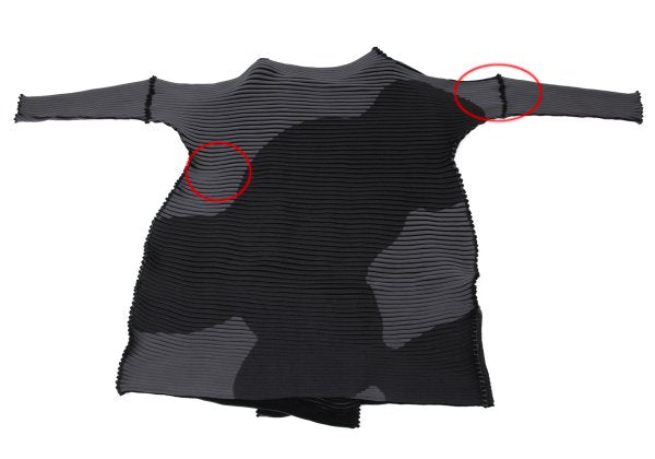 ISSEY MIYAKE MEANDER KNIT 21AW Buttonless & Gray Size 2