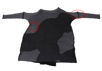 ISSEY MIYAKE MEANDER KNIT 21AW Buttonless & Gray Size 2