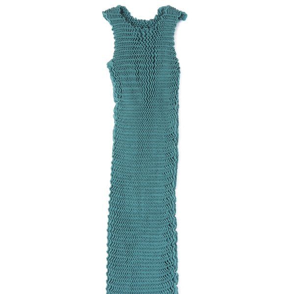 ISSEY MIYAKE SPONGY 21SS Zigzag Pleated Dress Mint Size 2