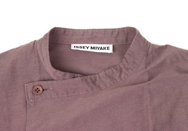 ISSEY MIYAKE 21AW Cotton Shirring Design Blouse Pink Size 2
