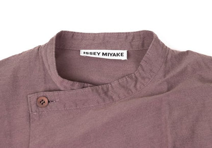 ISSEY MIYAKE 21AW Cotton Shirring Design Blouse Pink Size 2