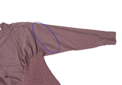 ISSEY MIYAKE 21AW Cotton Shirring Design Blouse Pink Size 2