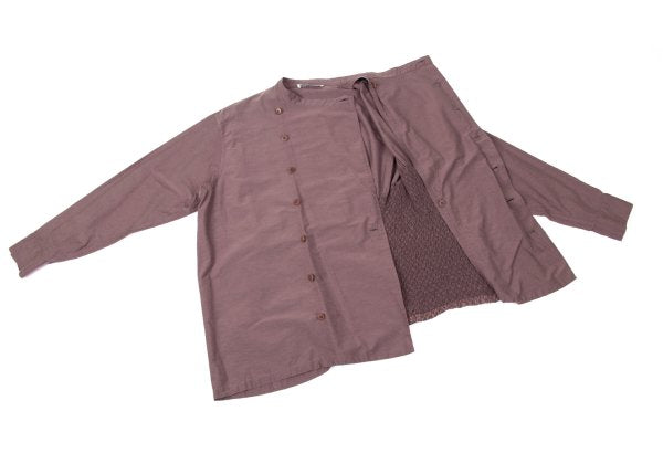 ISSEY MIYAKE 21AW Cotton Shirring Design Blouse Pink Size 2