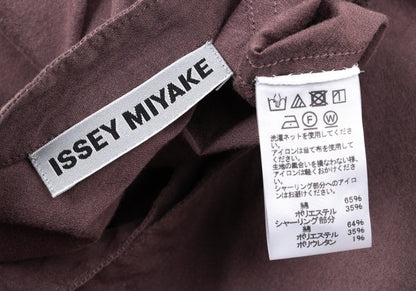 ISSEY MIYAKE 21AW Cotton Shirring Design Blouse Pink Size 2