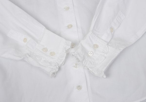 Mademoiselle NON NON Cotton Band Blouse White Size 38M