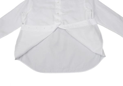 Mademoiselle NON NON Cotton Band Blouse White Size 38M