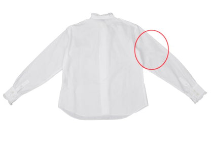 Mademoiselle NON NON Cotton Band Blouse White Size 38M