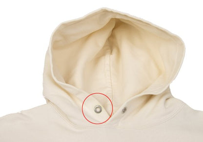 A BATHING APE BAPE Logo Print Hoodie White Size L