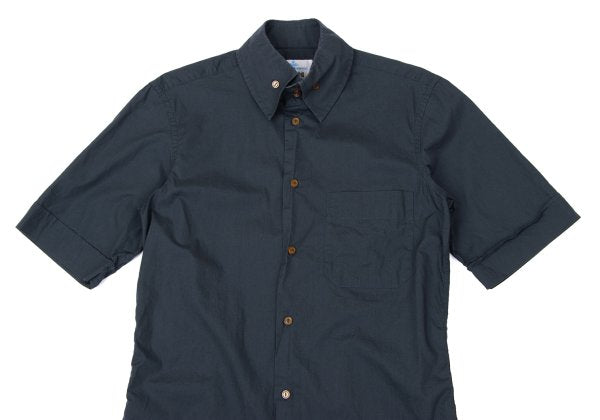 Vivienne Westwood MAN Cotton High Neck S/S Shirt Blue Size 2