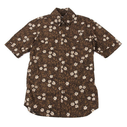 Vivienne Westwood MAN Cotton Flower Print Shirt Brown Size 2