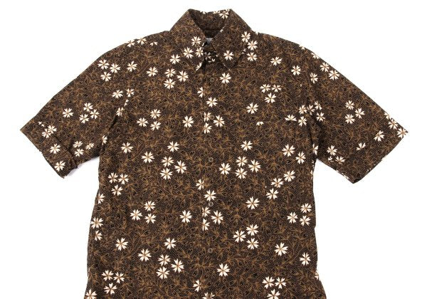 Vivienne Westwood MAN Cotton Flower Print Shirt Brown Size 2