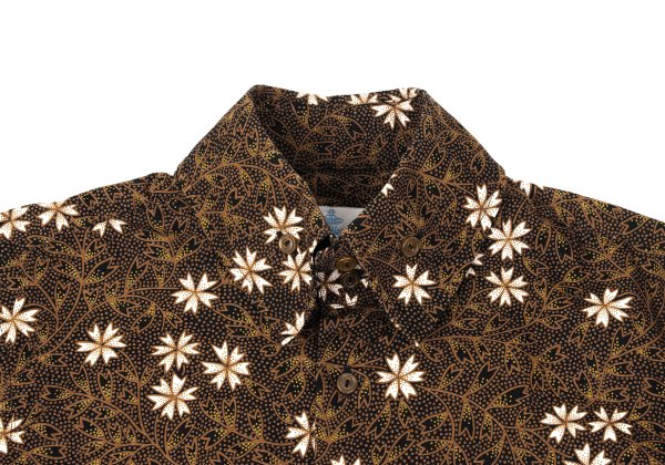 Vivienne Westwood MAN Cotton Flower Print Shirt Brown Size 2