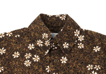 Vivienne Westwood MAN Cotton Flower Print Shirt Brown Size 2