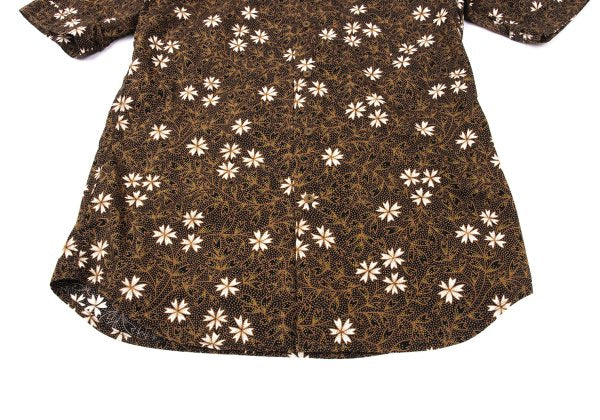 Vivienne Westwood MAN Cotton Flower Print Shirt Brown Size 2