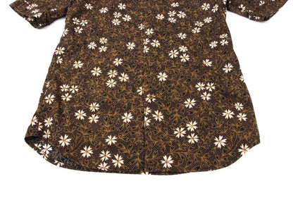 Vivienne Westwood MAN Cotton Flower Print Shirt Brown Size 2