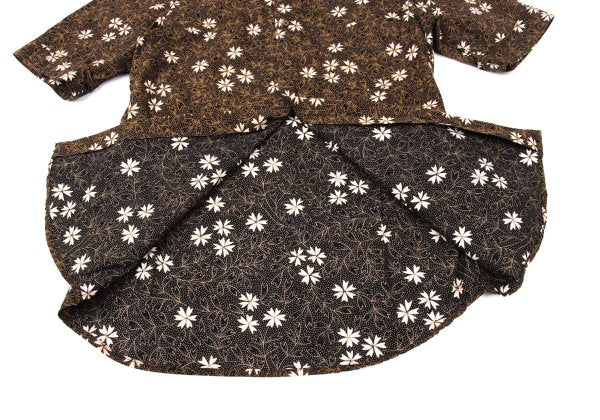 Vivienne Westwood MAN Cotton Flower Print Shirt Brown Size 2