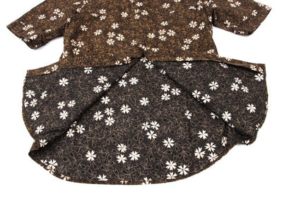 Vivienne Westwood MAN Cotton Flower Print Shirt Brown Size 2