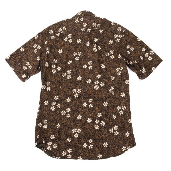 Vivienne Westwood MAN Cotton Flower Print Shirt Brown Size 2