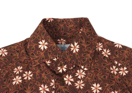 Vivienne Westwood MAN Cotton Floral Print Shirt Red Size 2