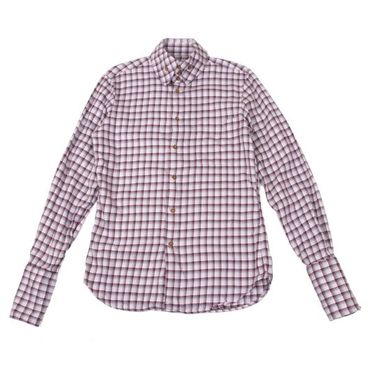 Vivienne Westwood MAN Cotton Check High Shirt Pink Size 3