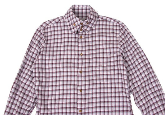 Vivienne Westwood MAN Cotton Check High Shirt Pink Size 3