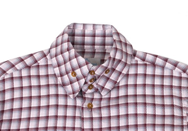 Vivienne Westwood MAN Cotton Check High Shirt Pink Size 3