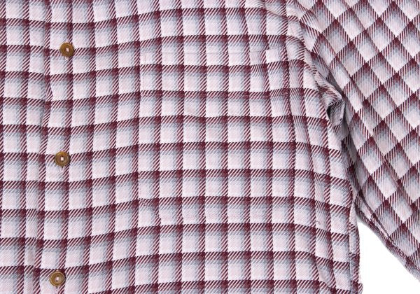 Vivienne Westwood MAN Cotton Check High Shirt Pink Size 3