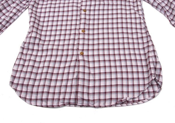 Vivienne Westwood MAN Cotton Check High Shirt Pink Size 3