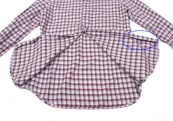 Vivienne Westwood MAN Cotton Check High Shirt Pink Size 3