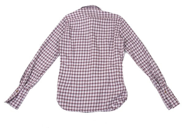 Vivienne Westwood MAN Cotton Check High Shirt Pink Size 3