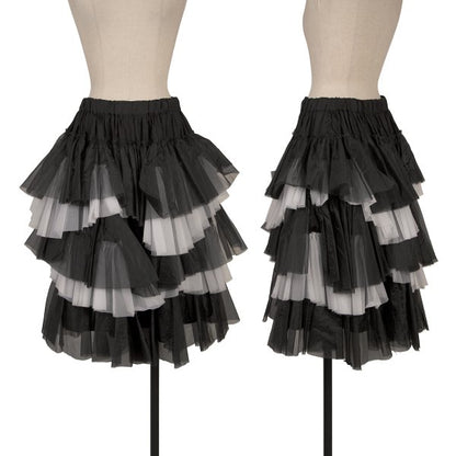 COMME des GARCONS 22AW Nylon Ruffle Skirt Black Size XS