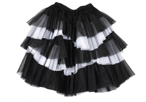 COMME des GARCONS 22AW Nylon Ruffle Skirt Black Size XS