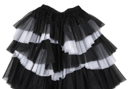 COMME des GARCONS 22AW Nylon Ruffle Skirt Black Size XS