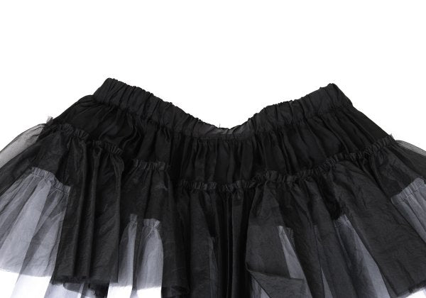 COMME des GARCONS 22AW Nylon Ruffle Skirt Black Size XS
