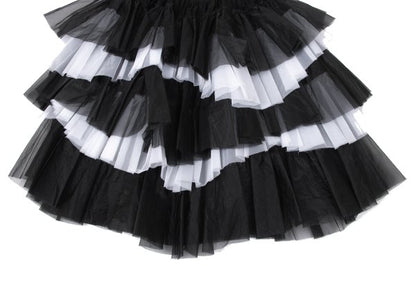 COMME des GARCONS 22AW Nylon Ruffle Skirt Black Size XS