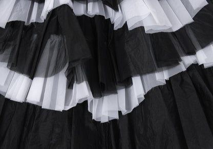 COMME des GARCONS 22AW Nylon Ruffle Skirt Black Size XS